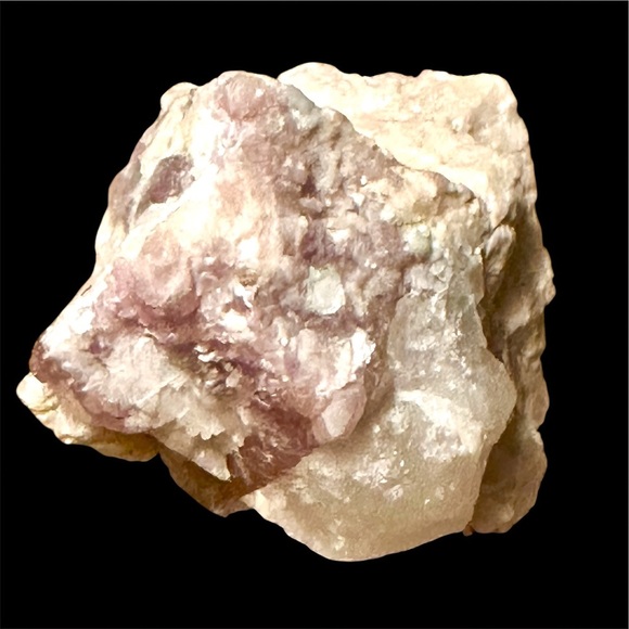 Pink Tourmaline Gem Lepidolite in Milky Quartz Feldspar Natural Crystal Matrix - Picture 15 of 16